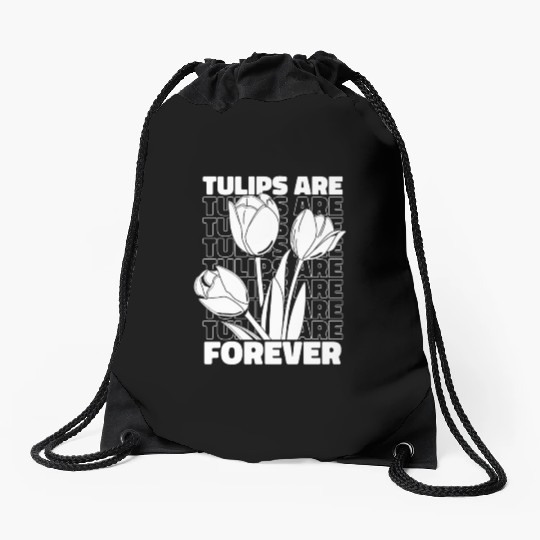 Tulip Gardening Tulips Drawstring Bags