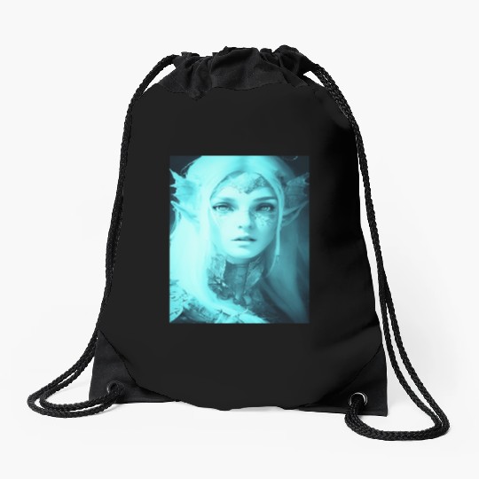 Fairy elf woman fantasy mysticism magic mythical j Drawstring Bags