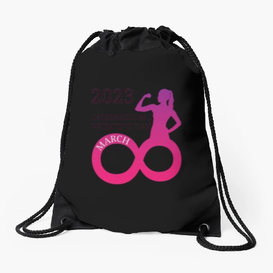 INTERATIONAL WOMEN'S DAY 8 MARCH 2023 For Women Drawstring Bags