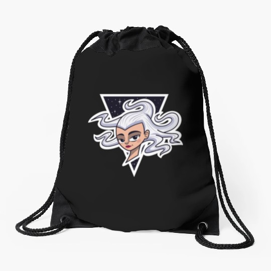 SILVER Drawstring Bags