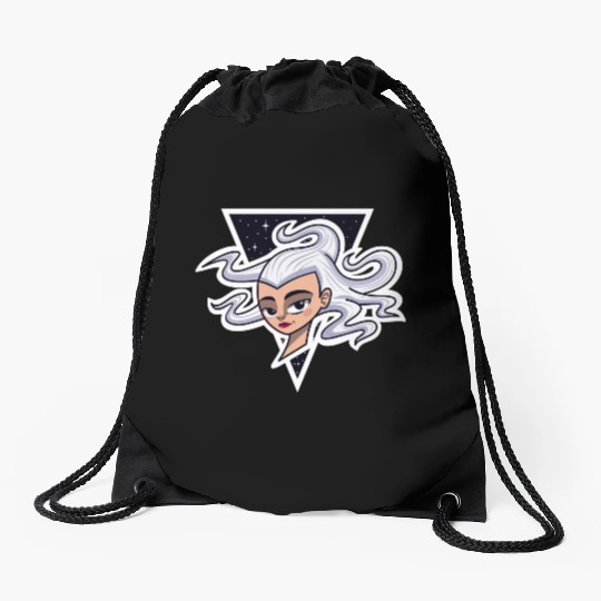 SILVER Drawstring Bags
