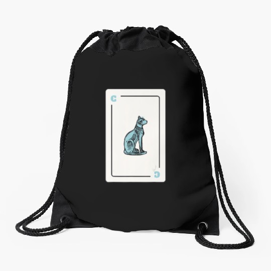Cat Playing card Cat Lovers Gift Drawstring Bags