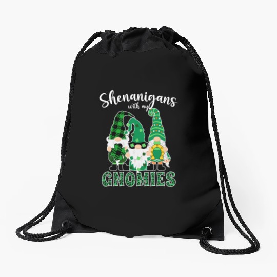 Shenanigans With My Gnomies St. Paddy's Day Gift Drawstring Bags