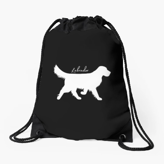 Labrador Retriever, Dog Lover Drawstring Bags lovely lab