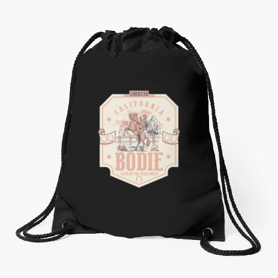bodie california wild west town Drawstring Bags