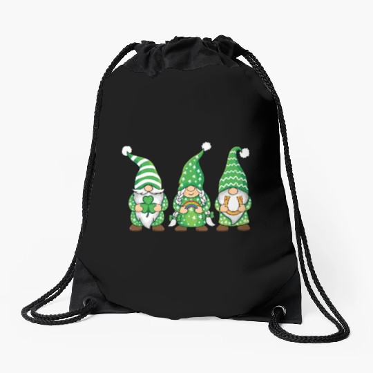 St. Patrick's Day Gnomes Saint Patricks Day Outfit Drawstring Bags