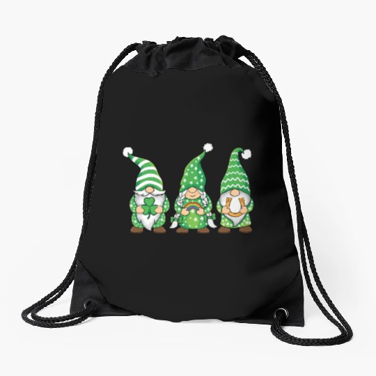 St. Patrick's Day Gnomes Saint Patricks Day Outfit Drawstring Bags