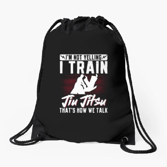 Brazilian Jiu Jitsu MMA Bjj Hugger Drawstring Bags