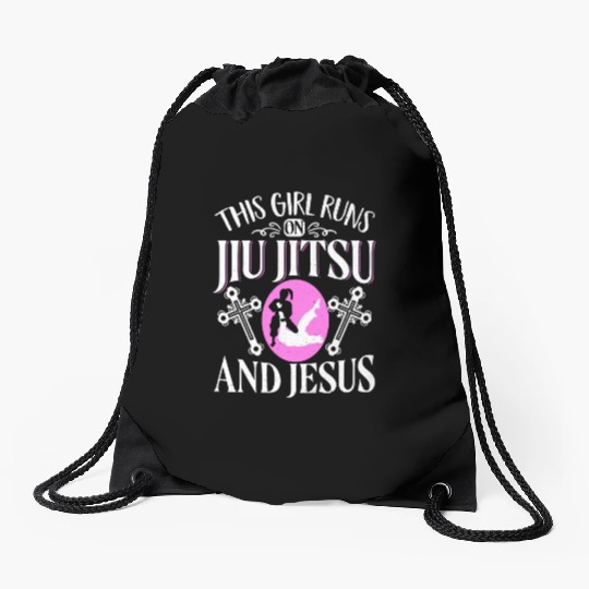 Brazilian Jiu Jitsu MMA Bjj Hugger Drawstring Bags