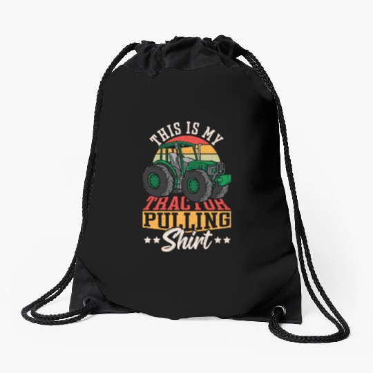 This Is My Tractor Pulling Drawstring Bags Tractorpulling
