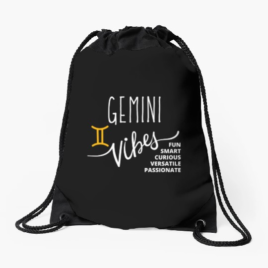 Gemini: Embrace Your Dual Nature with this Fun and Drawstring Bags