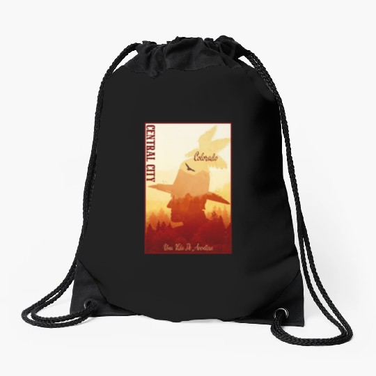 Central City Colorado wild west town Drawstring Bags
