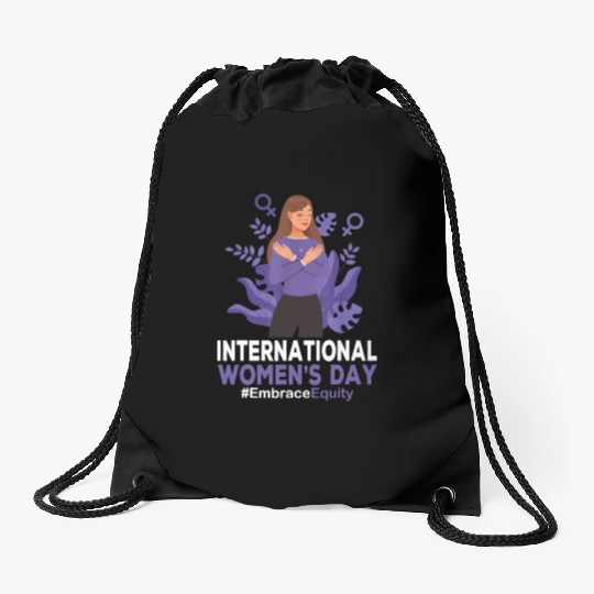 International Women's Day 2023 8 March IWD Embrace Drawstring Bags