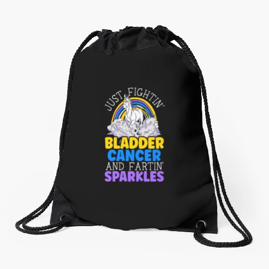 Bladder Cancer Warrior Bladder Cancer Awareness Drawstring Bags