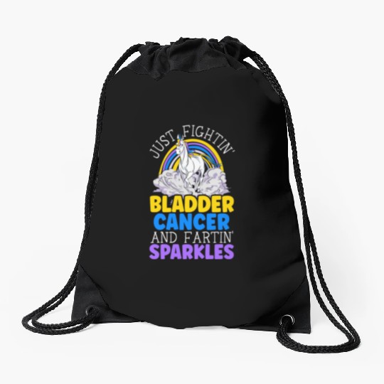 Bladder Cancer Warrior Bladder Cancer Awareness Drawstring Bags