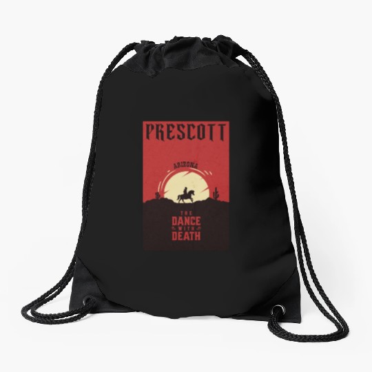 Prescott Arizonna wild west town Drawstring Bags