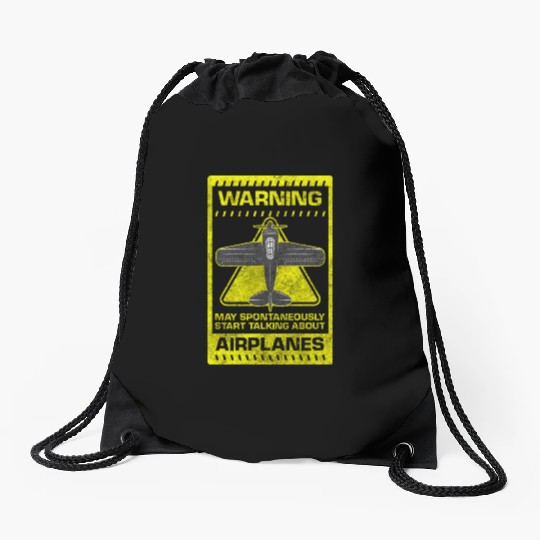 Pilot Glider Flight Model Aircraft Drawstring Bags