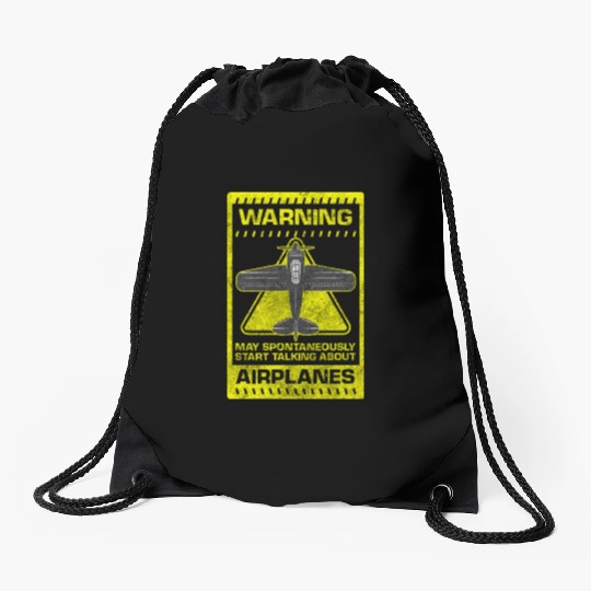 Pilot Glider Flight Model Aircraft Drawstring Bags