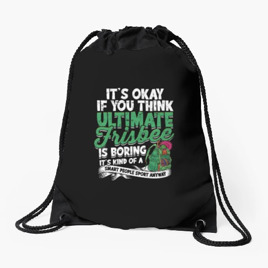 Ultimate Frisbee Importanter Disc Golf Ultimate Drawstring Bags