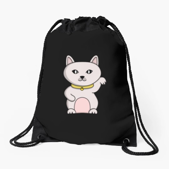 Magic Lucky Cat Drawstring Bags