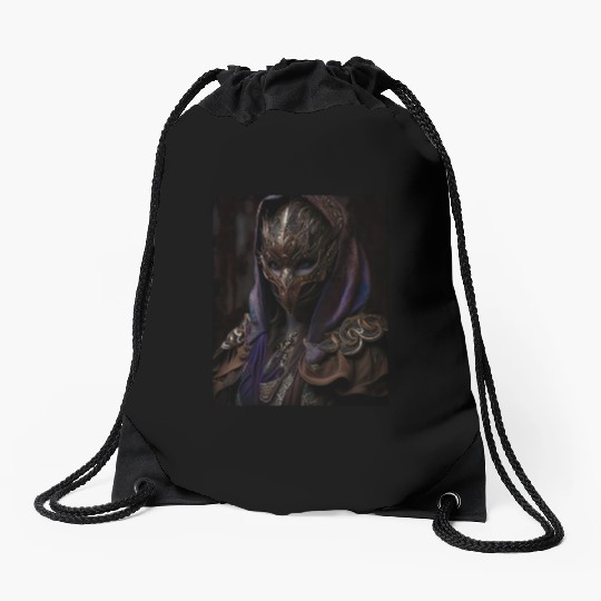 Dark Necromancer Drawstring Bags