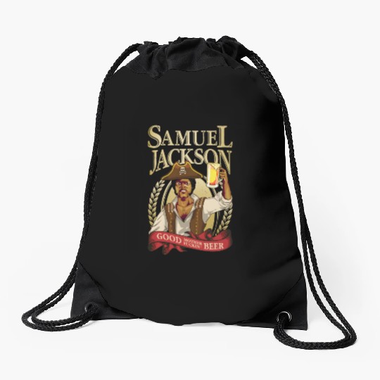 Raise a Glass with Samuel L Jackson Drawstring Bags