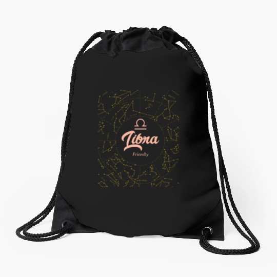 Libra Friendly Astronomy Drawstring Bags