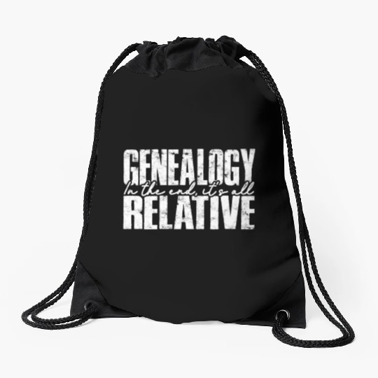Genealogy Family Historian Ancestry Genealogist Drawstring Bags