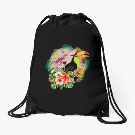 Toucan's Magic - Tropical Bird Witchcraft Drawstring Bags