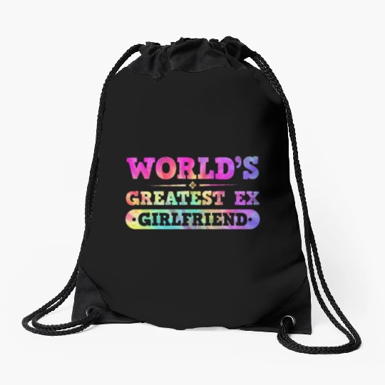 Worlds Greatest Ex Girlfriend Break Postal Service Drawstring Bags