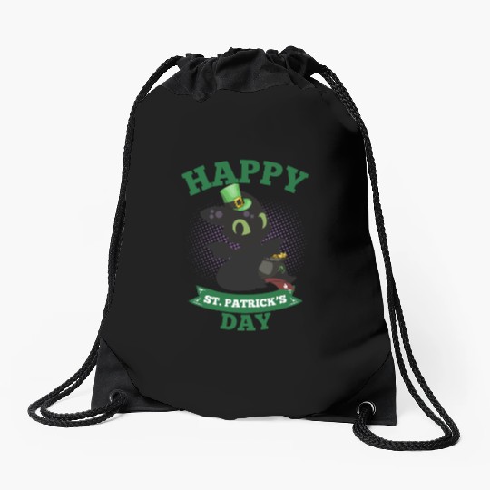 Happy St Patricks Day Toothless Drawstring Bags