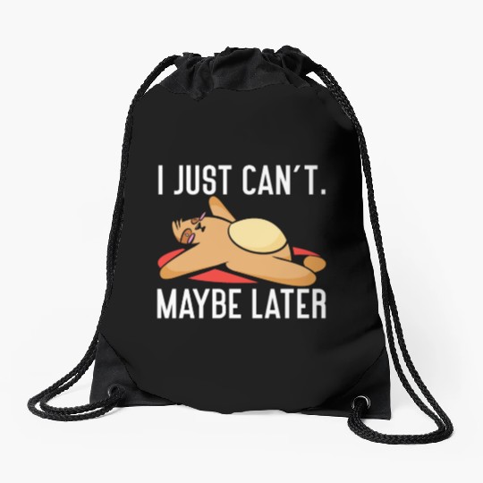 Procrastinating Life Quotes Procrastinator Drawstring Bags