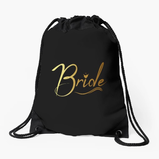 Bride bachelorette party Drawstring Bags