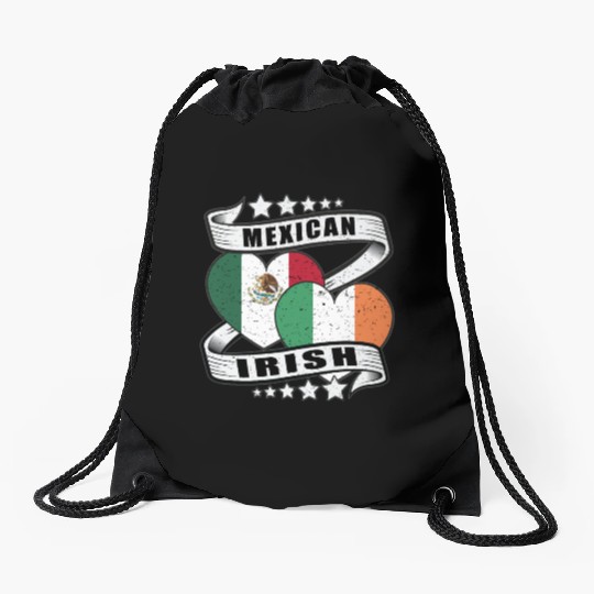 Half Irish Half Mexican Drawstring Bags for kids
