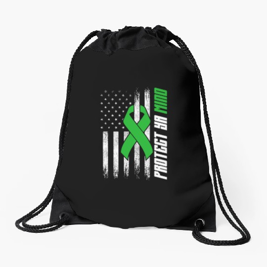 Protect Ya Mind Mental Health Awareness Depression Drawstring Bags
