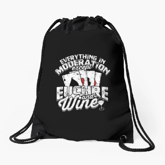 Card Game Games Playing Card Poker Euchre Drawstring Bags