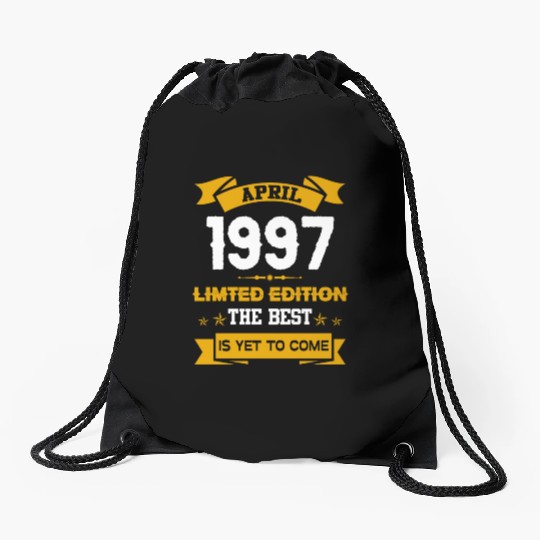 April 1997 Birthday Surprise Drawstring Bags