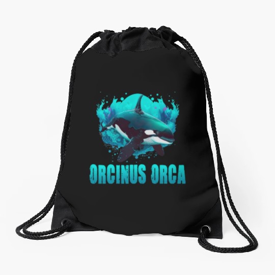 ORCINUS ORCA for a Science Biologist Whale Lover Drawstring Bags