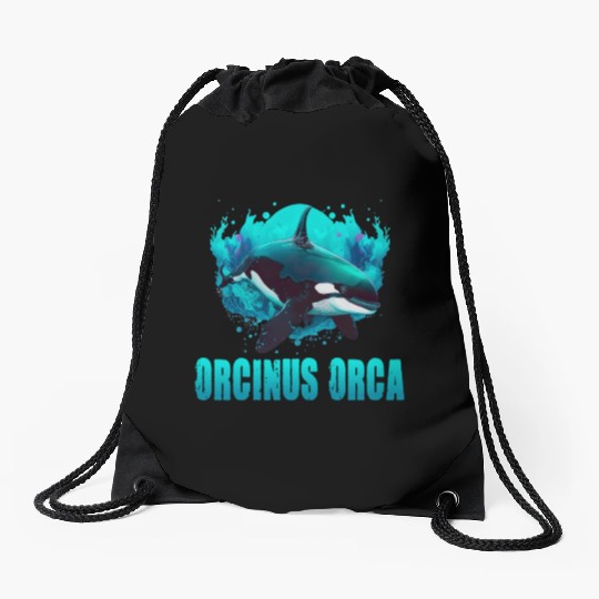 ORCINUS ORCA for a Science Biologist Whale Lover Drawstring Bags