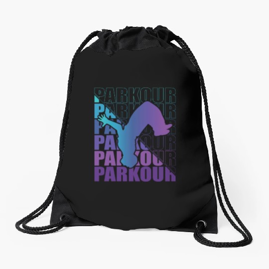 Parkour, Freerunning, Street Workout Acrobatic Drawstring Bags