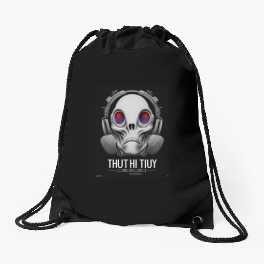 The Truth is Out There a design featuring alien Drawstring Bags