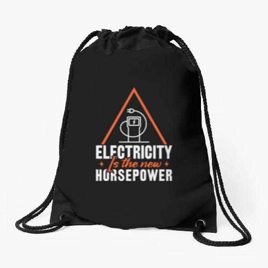 Electric Vehicle Electricity Is The New Horsepower Drawstring Bags