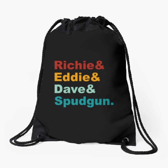 Richie& Eddie& Dave& Spudgun-Retro Funny Movie Ner Drawstring Bags
