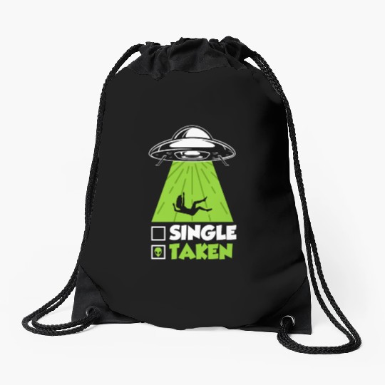 Ufo Single Men Fantasy Taken by Aliens Men Drawstring Bags
