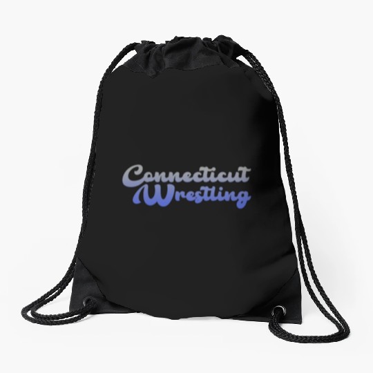 Connecticut Wrestling Drawstring Bags