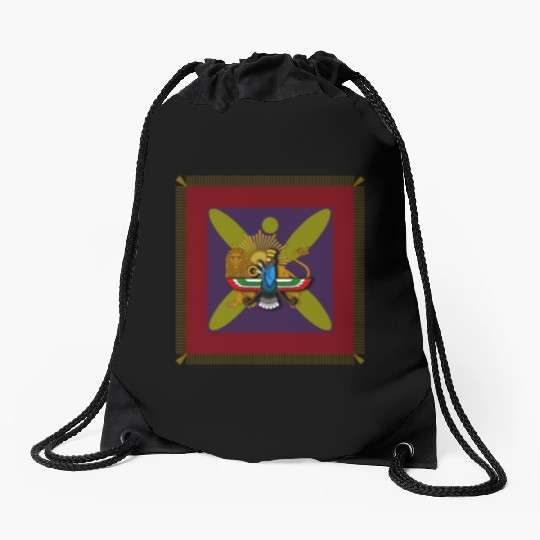 Derafsh Lion Sun Farvahar Drawstring Bags