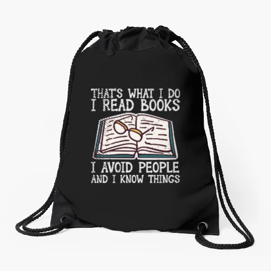 Book Lover Literature Book Reading Novels Drawstring Bags