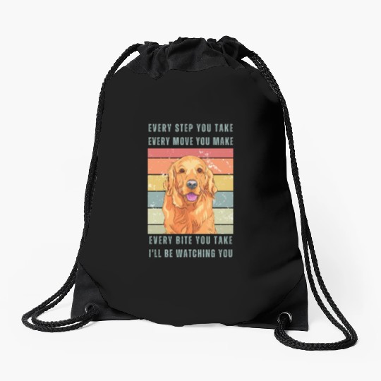 Every Bite You Take - Labrador Drawstring Bags