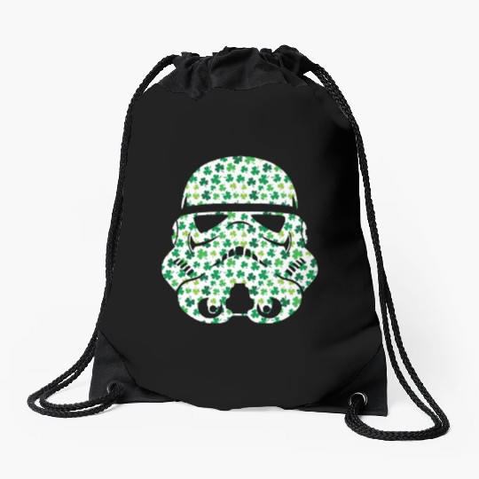 Stormtrooper Saint Patricks Day Drawstring Bags