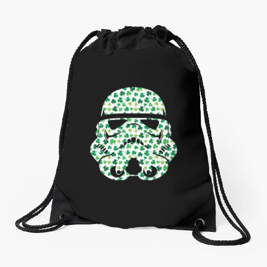 Stormtrooper Saint Patricks Day Drawstring Bags